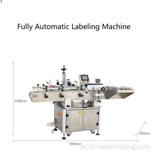 Máquina automática de rotulagem de garrafas redondas